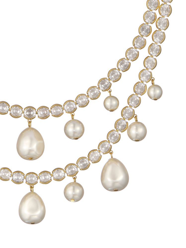 Bijuterii Dama Ted Baker Divinaa - Pearl & Crystal Statement Necklace Aurii | 271965-TFE