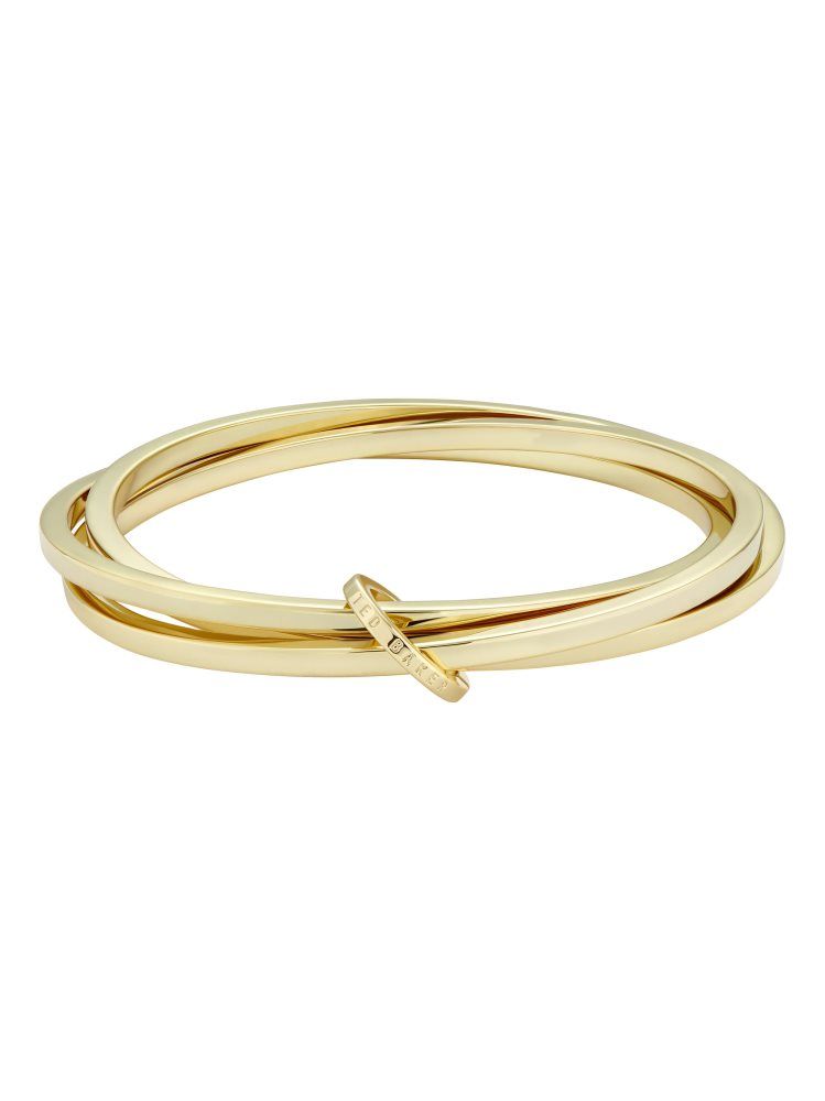 Bijuterii Dama Ted Baker Huulia - Interlocking Linked Bangle Bracelet Aurii | 537986-IRS
