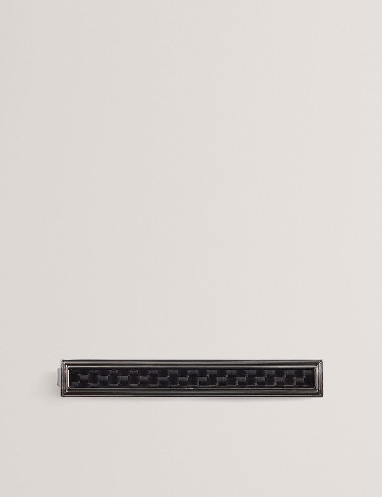 Butoni Barbati Ted Baker Carmont - Carbon Cufflink And Tie Clip Set Argintii | 406913-UIS