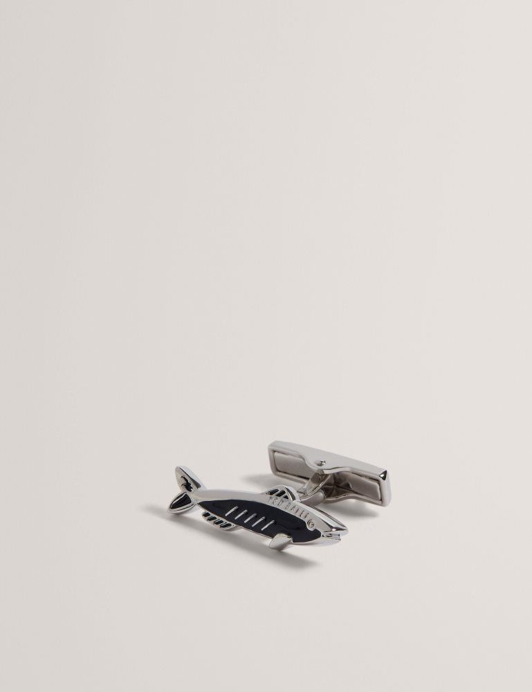 Butoni Barbati Ted Baker Kipper - Fish Cufflinks Argintii | 516027-IVE