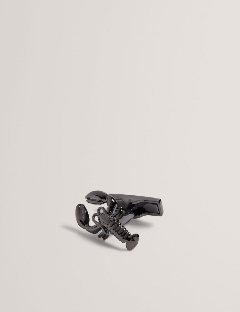 Butoni Barbati Ted Baker Mariine - Lobster Cufflink And Lapel Pin Set Gunmet-col | 458631-AYP