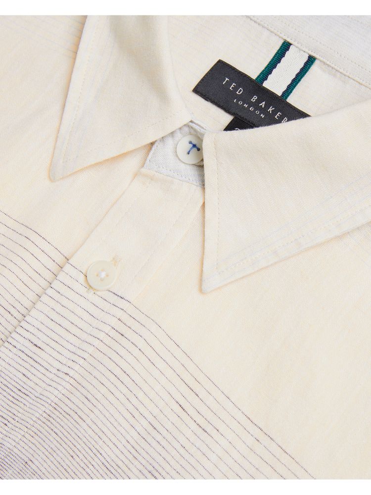 Camasa Barbati Ted Baker Ackley - Long Sleeve Regular Ombre Print Shirt Colorati | 250741-ATZ