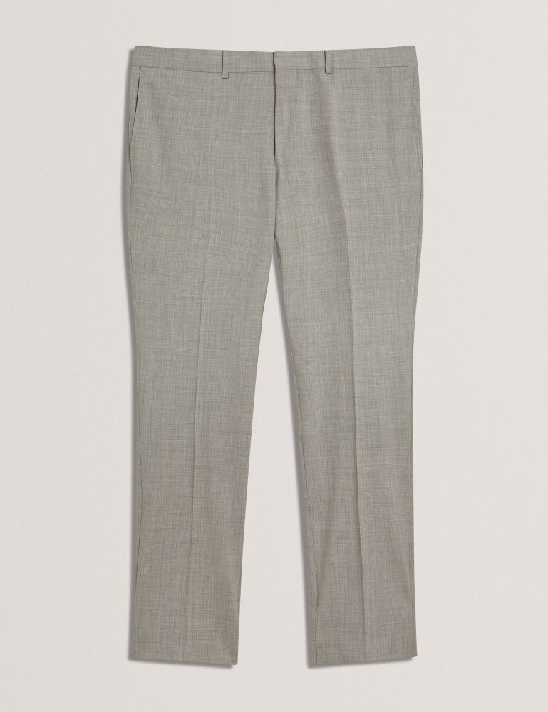 Costume Barbati Ted Baker Ralphs - Tailored Fit Sharkskin Wool Suit Pants Gri | 274096-OFN