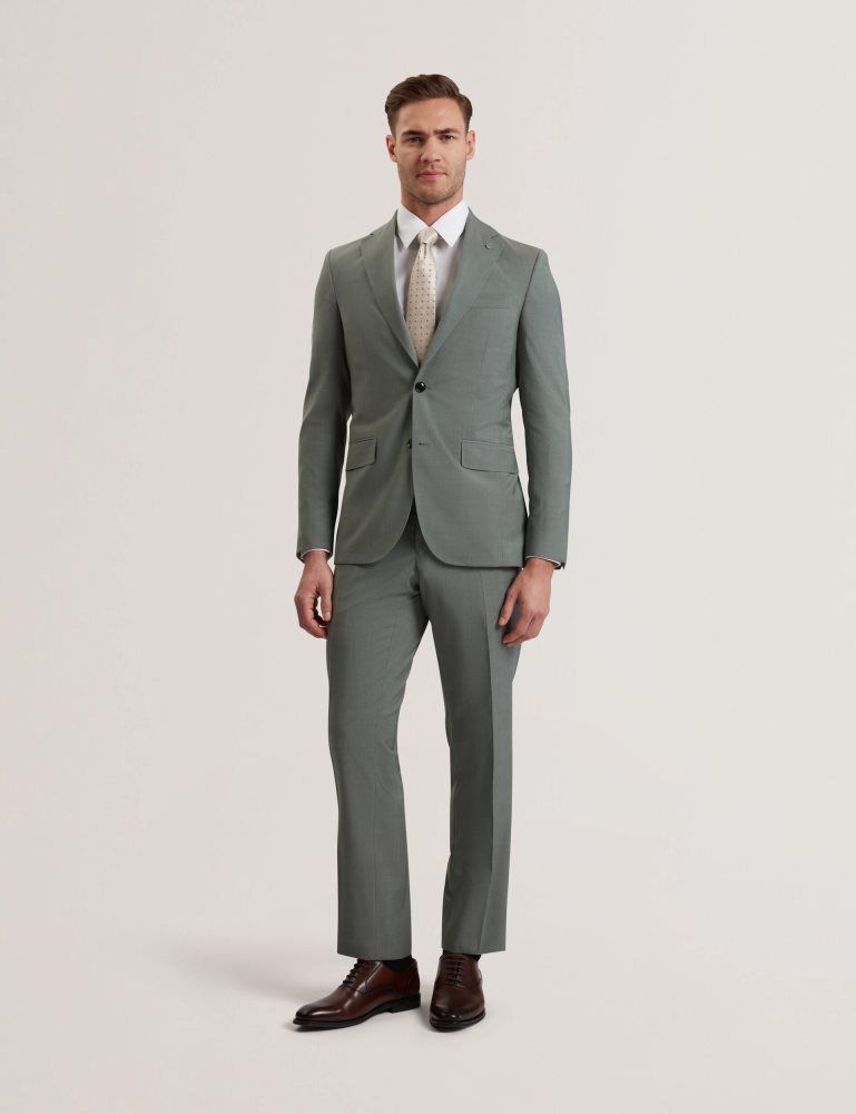 Costume Barbati Ted Baker Rogerly - Slim Fit Sage Green Wool Suit Jacket Verzi | 845930-QBW