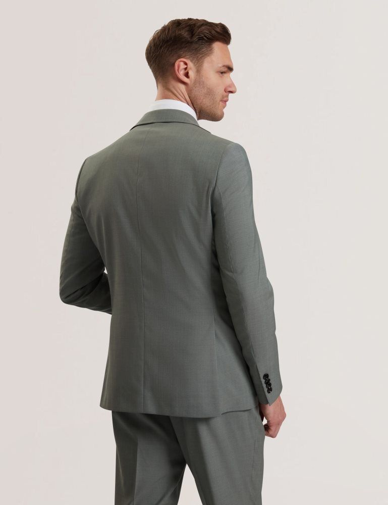 Costume Barbati Ted Baker Rogerly - Slim Fit Sage Green Wool Suit Jacket Verzi | 845930-QBW