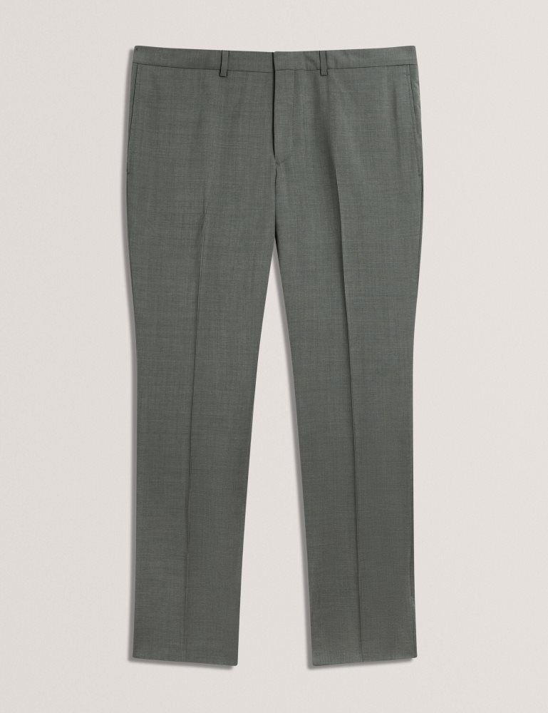 Costume Barbati Ted Baker Rogerlys - Slim Fit Sage Green Wool Suit Pants Verzi | 973016-EWI