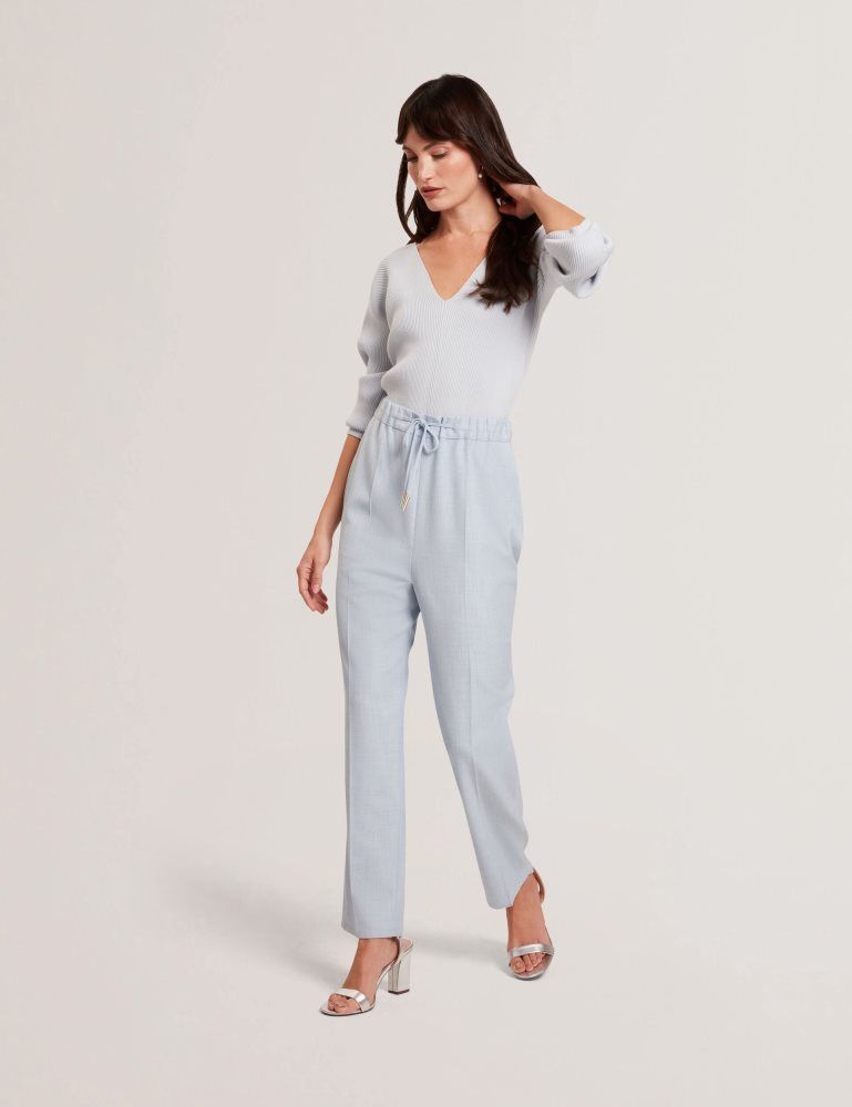 Costume Dama Ted Baker Ballia - Elastic Waist Tailored Woven Joggers Albastri | 579618-COU