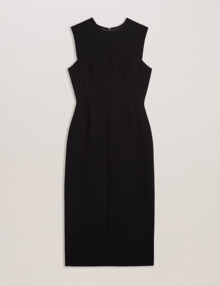 Costume Dama Ted Baker Manabdl - Tailored Sleeveless Midi Dress With Front Split Negrii | 309572-FBY