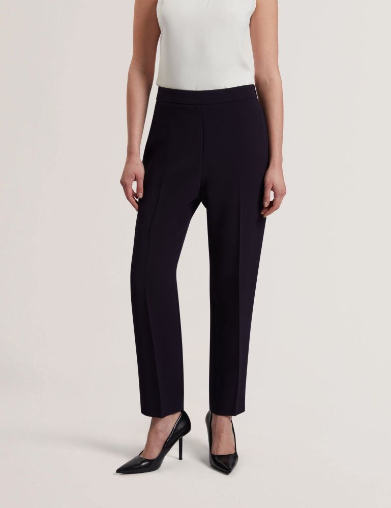 Costume Dama Ted Baker Manabtl - High Waist Tapered Leg Tailored Trousers Bleumarin | 087193-PNQ