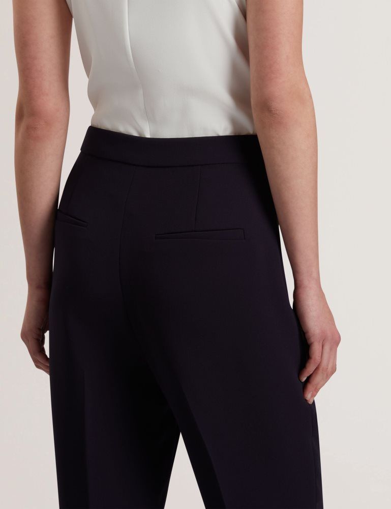 Costume Dama Ted Baker Manabtl - High Waist Tapered Leg Tailored Trousers Bleumarin | 087193-PNQ