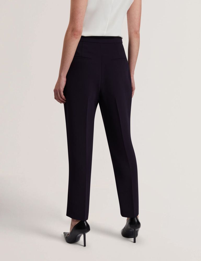 Costume Dama Ted Baker Manabtl - High Waist Tapered Leg Tailored Trousers Bleumarin | 087193-PNQ