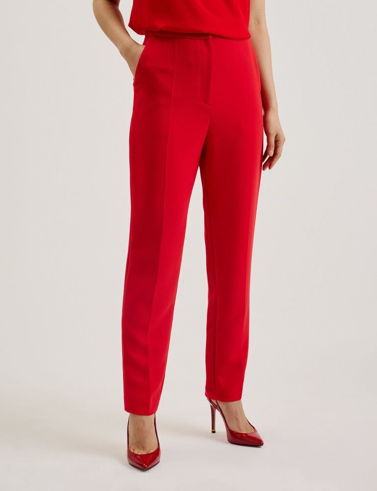 Costume Dama Ted Baker Manattl - Tapered High Waisted Tailored Trousers Rosii | 469570-FML