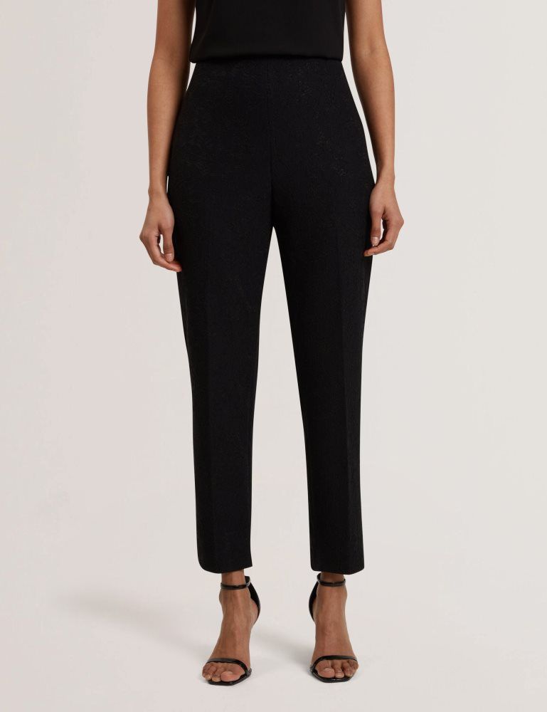 Costume Dama Ted Baker Meriot - Bonded Lace Slim Tailored Trousers Negrii | 591240-RNE