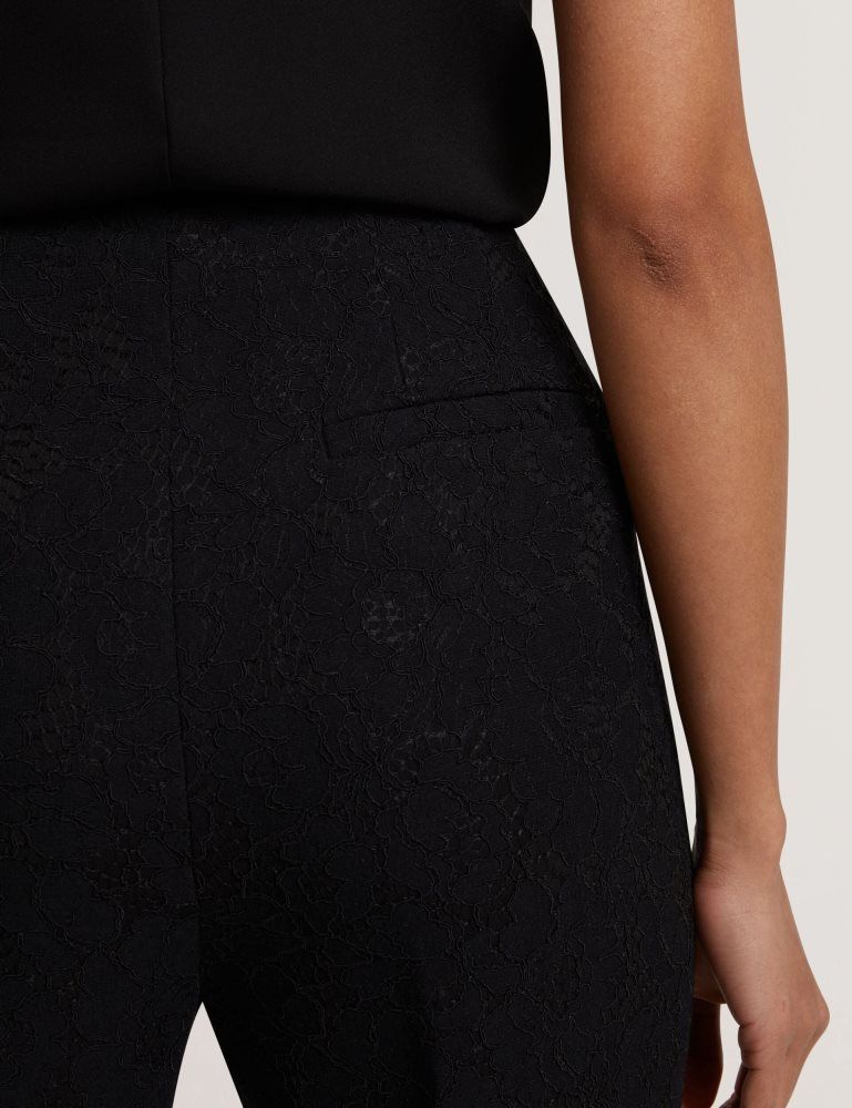 Costume Dama Ted Baker Meriot - Bonded Lace Slim Tailored Trousers Negrii | 591240-RNE