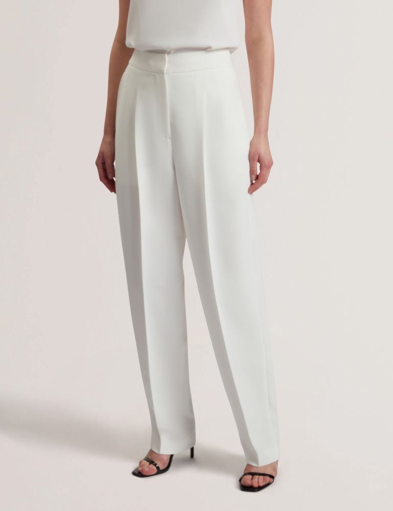 Costume Dama Ted Baker Morriat - Barrel Leg Woven Tailored Trousers Albi | 190572-NBY