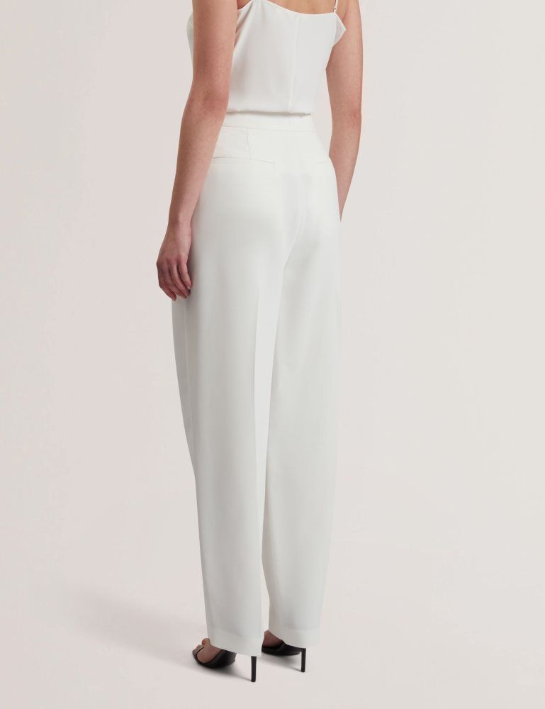 Costume Dama Ted Baker Morriat - Barrel Leg Woven Tailored Trousers Albi | 190572-NBY