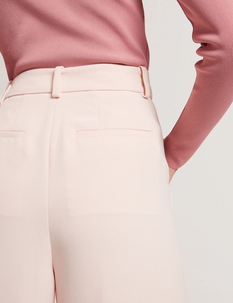 Costume Dama Ted Baker Tragat - Ultra Wide Leg Woven Tailored Trousers Roz | 457213-EKT