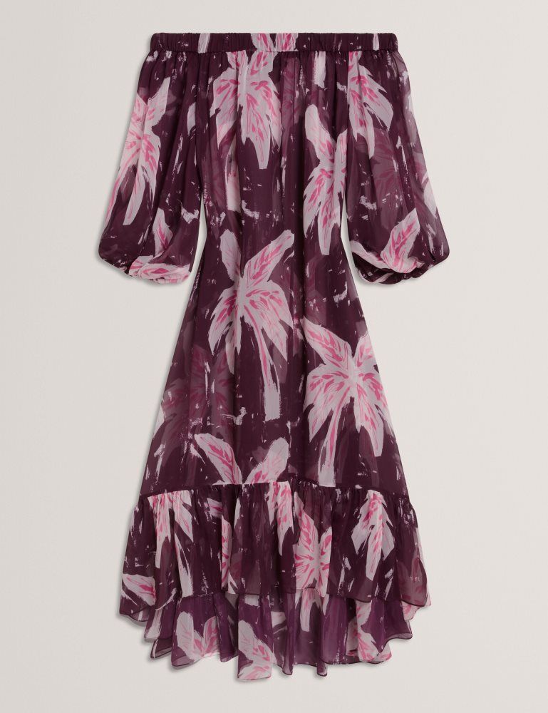 Costume de Baie Dama Ted Baker Montaya - Floral Bardot Maxi Dress Beach Cover-up Visinii | 237456-USN