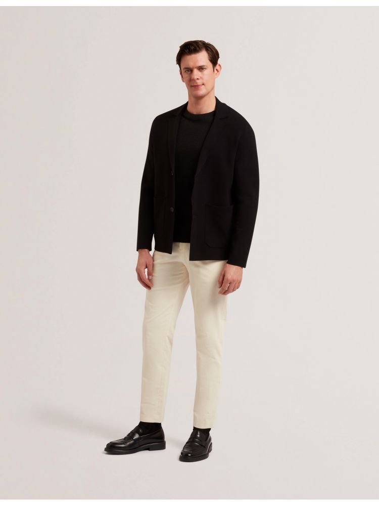 Geaca Barbati Ted Baker Petres - Knitted Button Up Cardigan Jacket Negrii | 895761-OLC