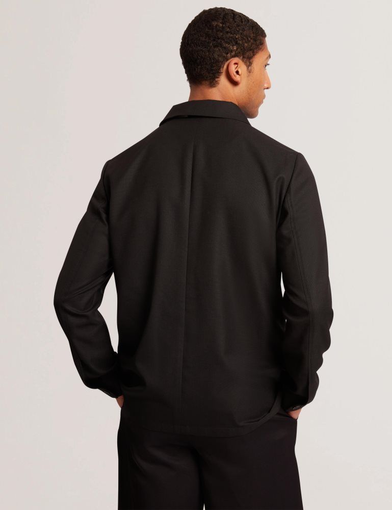 Geaca Barbati Ted Baker Selwynj - Lightweight Wool Blend Jacket Negrii | 914372-BIJ