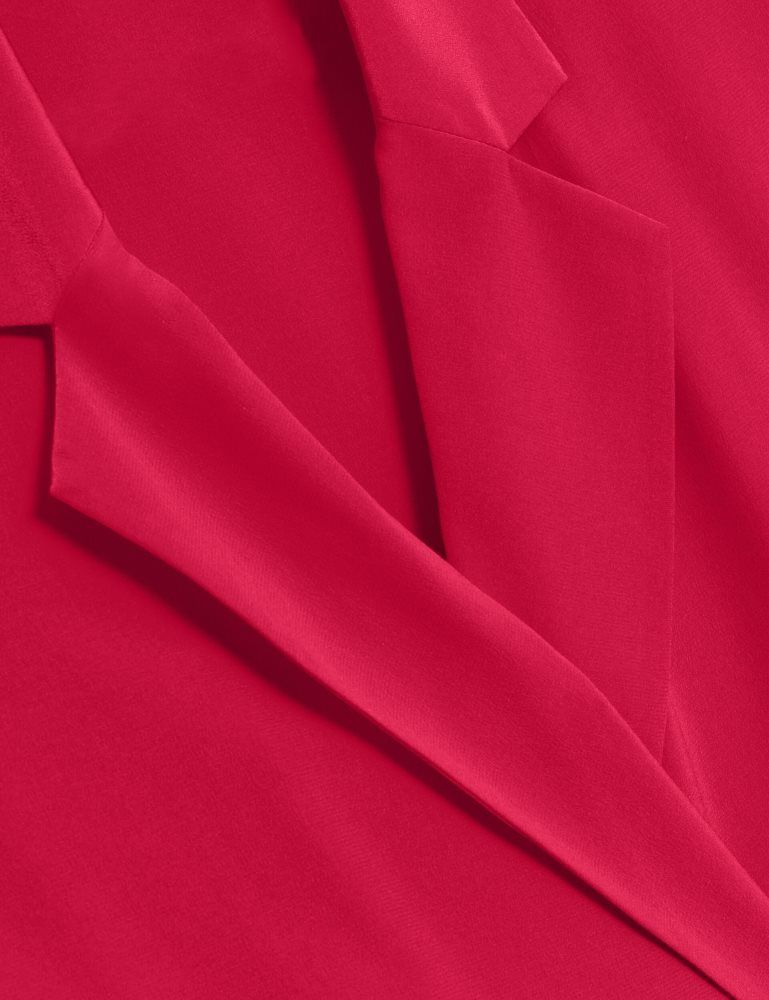Geaca Dama Ted Baker Carloe - Silk Short Sleeve Blazer Fucsie | 649582-QPZ