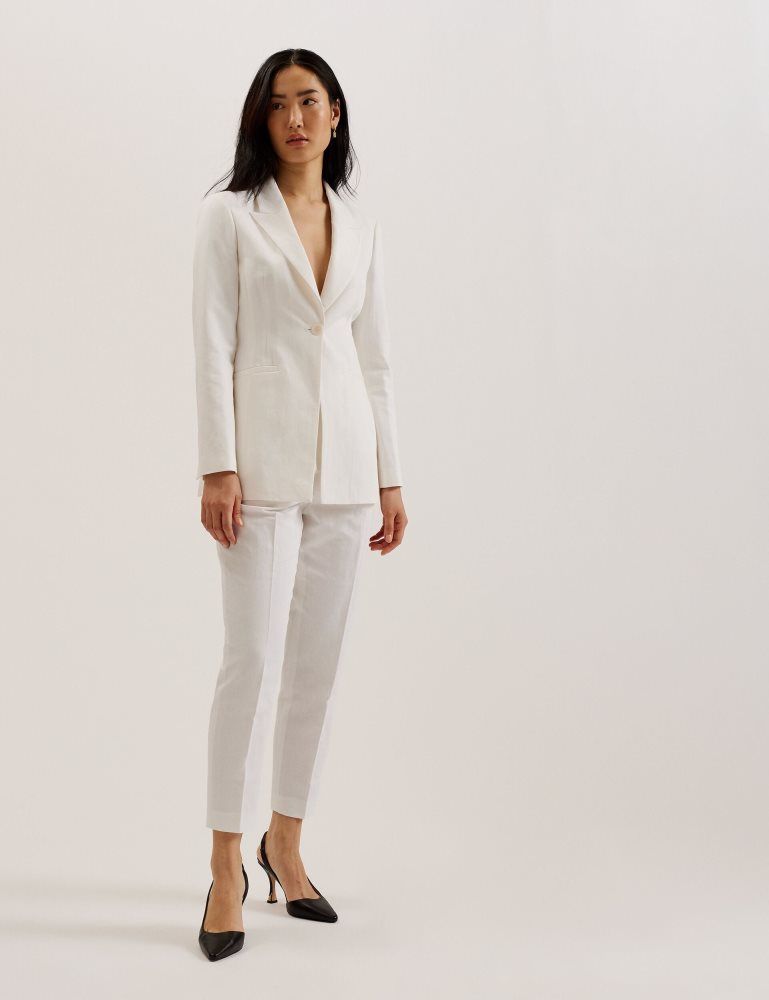 Geaca Dama Ted Baker Musub - Tailored Jacket With Faux Pockets Albi | 621753-LPU