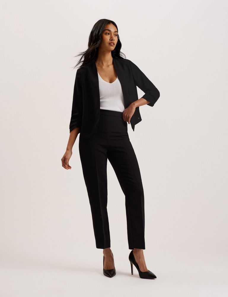 Geaca Dama Ted Baker Popsy - 3/4 Sleeve Crop Jacket Negrii | 109526-ISF