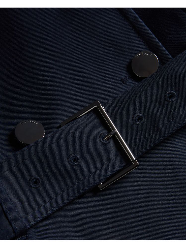 Geaca Dama Ted Baker Robbii - Lightweight Showerproof Belted Trench Coat Bleumarin | 283516-FHG