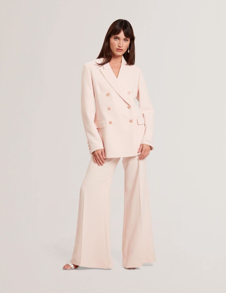 Geaca Dama Ted Baker Traga - Tailored Double Breasted Woven Blazer Roz | 310976-BWT