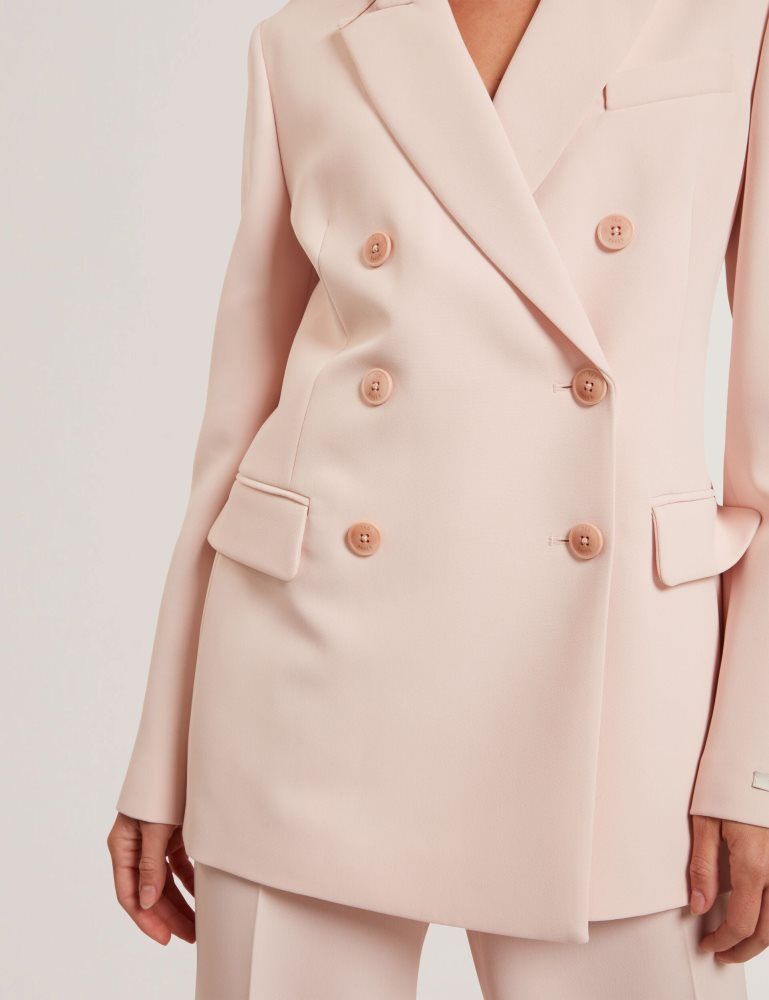 Geaca Dama Ted Baker Traga - Tailored Double Breasted Woven Blazer Roz | 310976-BWT