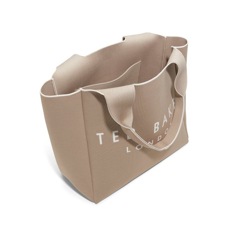 Geanta Tote Dama Ted Baker Nora - Large Knit Tote Gri Maro | 724096-YVA