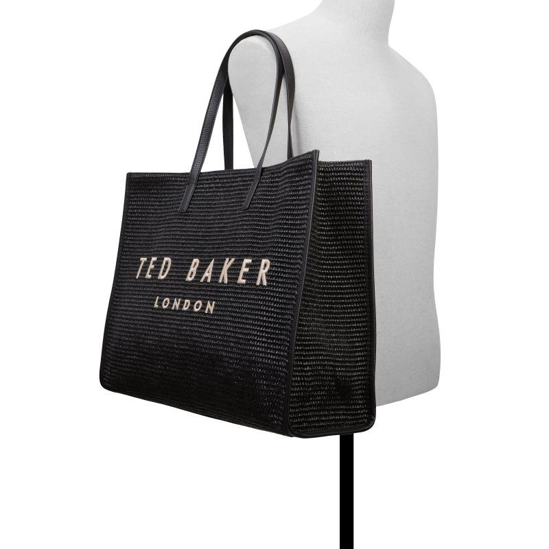 Geanta Tote Dama Ted Baker Palmer - Large Icon Tote Negrii | 425961-LHN