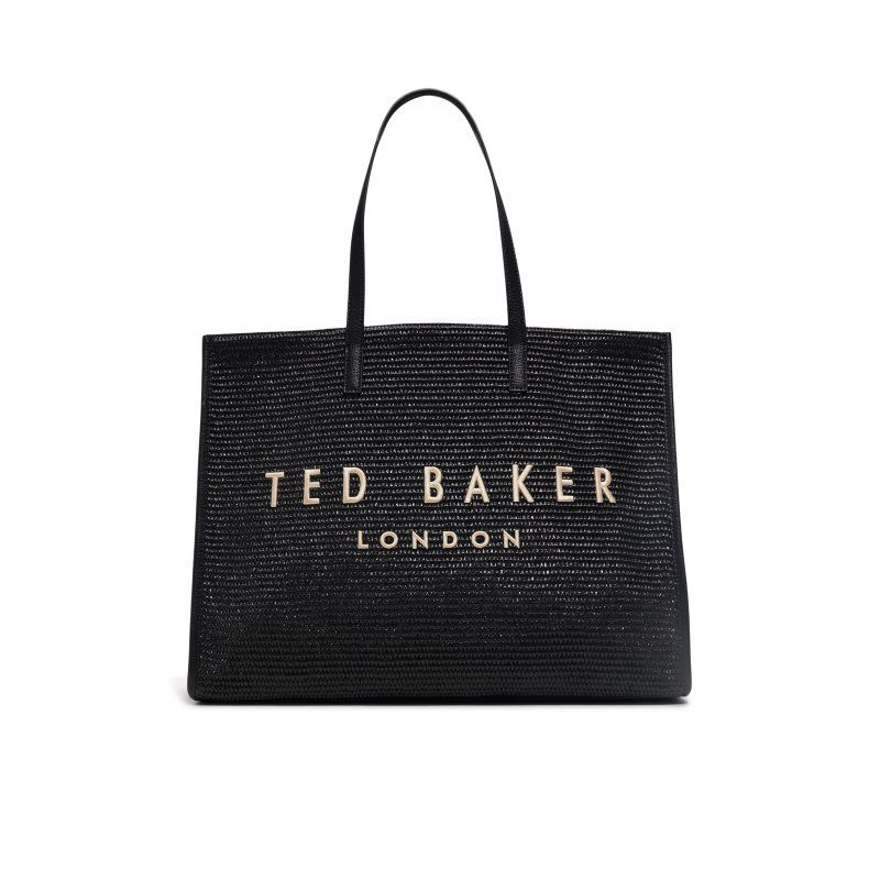 Geanta Tote Dama Ted Baker Palmer - Large Icon Tote Negrii | 425961-LHN