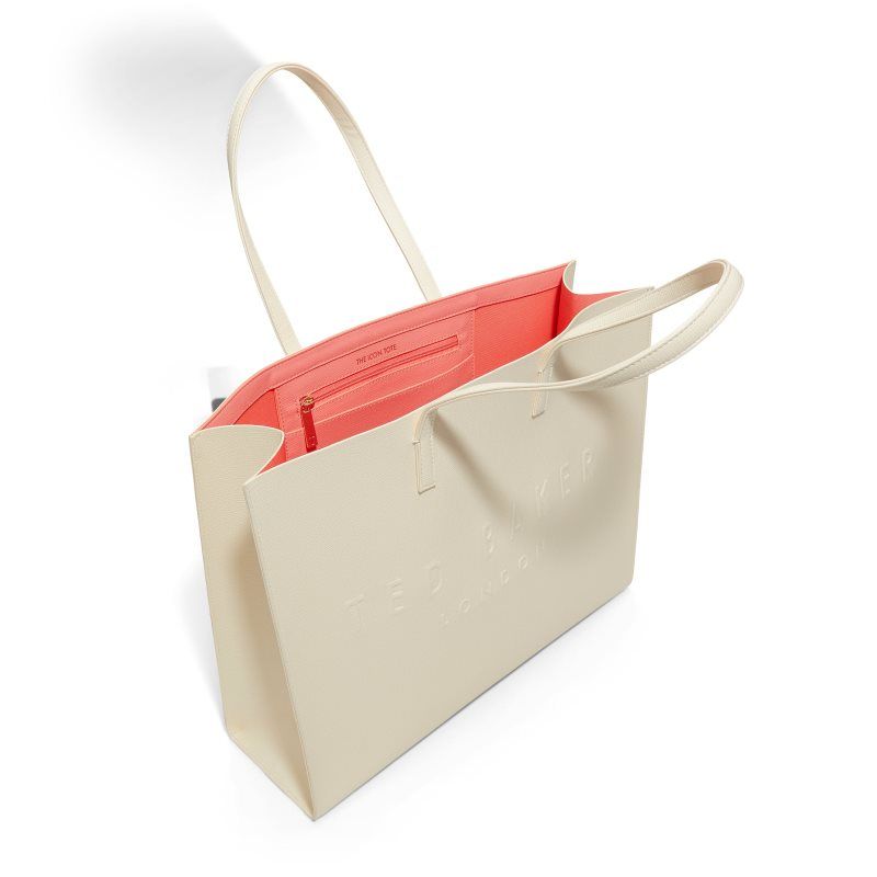 Geanta Tote Dama Ted Baker Sukicon - Large Icon Tote Albi | 705341-JKZ