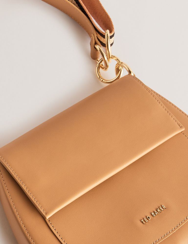 Genți De Cruce Dama Ted Baker Darcell - Leather Webbing Crossbody Satchel Bag Gri Maro | 978106-TOY