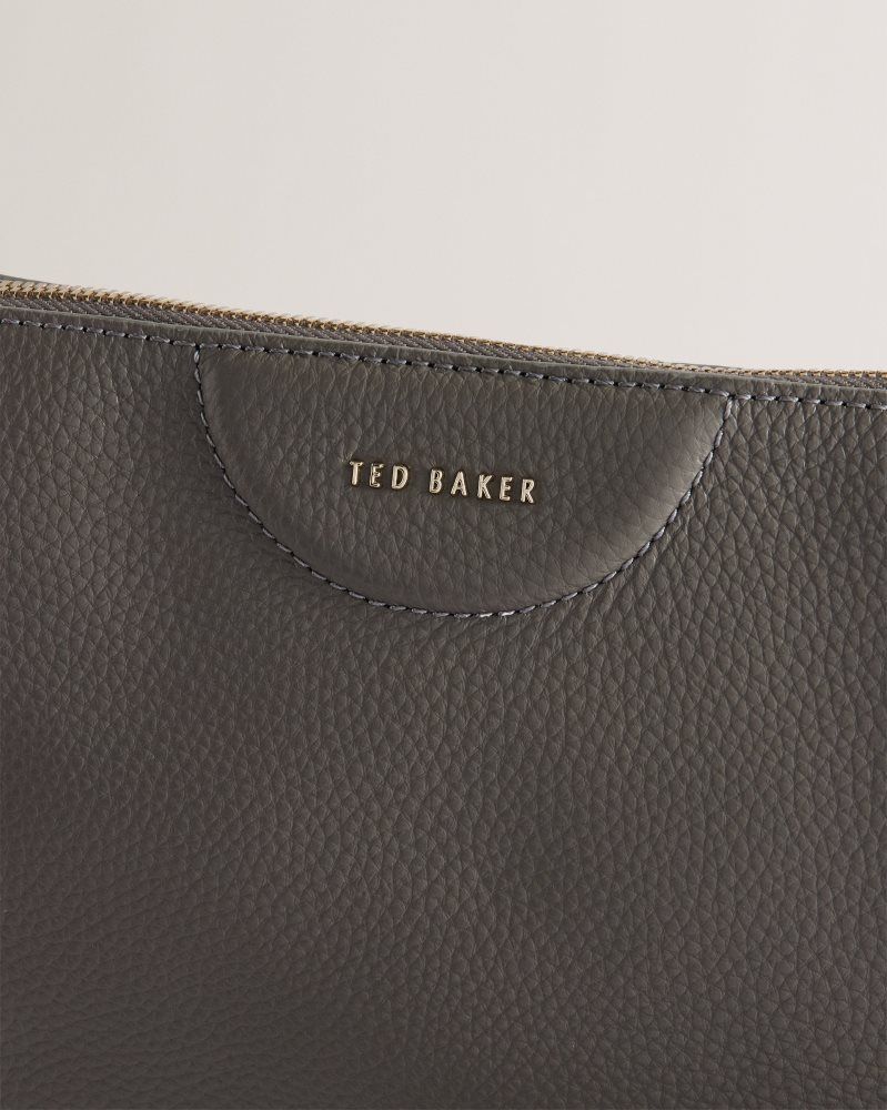 Genți De Cruce Dama Ted Baker Esille - Branded Webbing Crossbody Leather Bag Gri | 435162-PKH