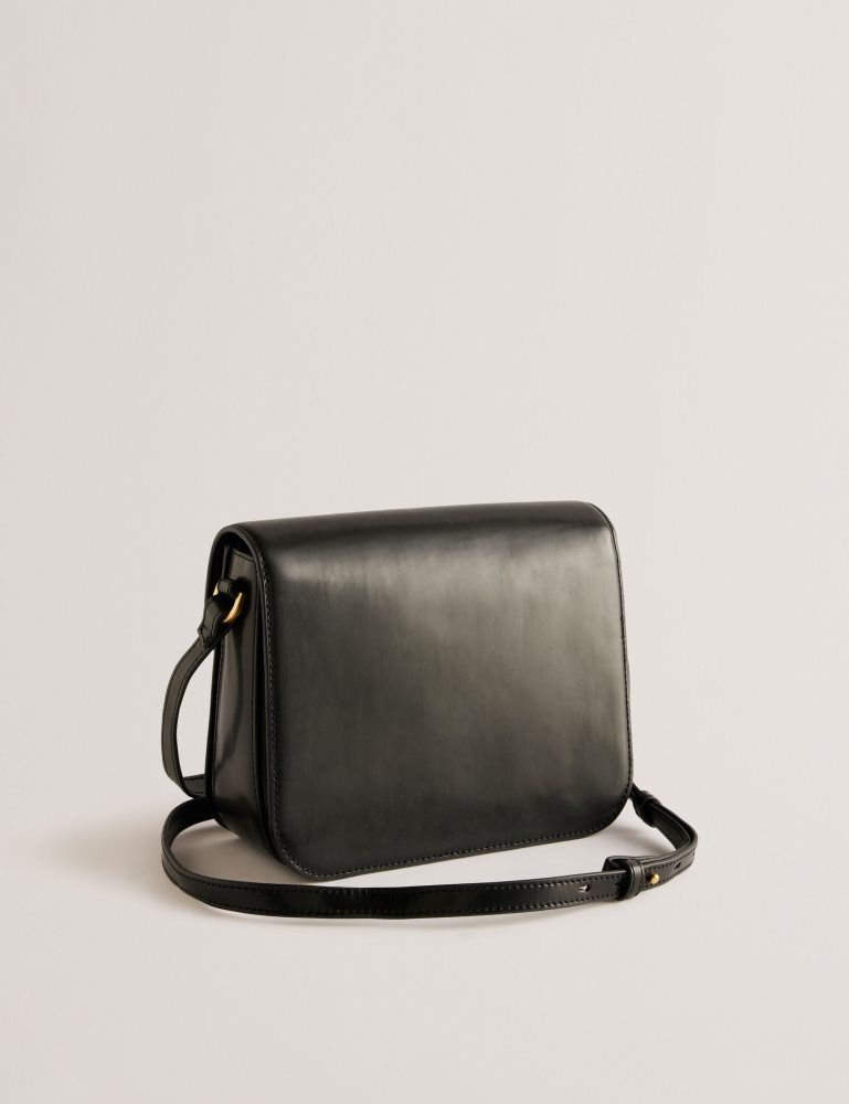 Genți De Cruce Dama Ted Baker Kkayli - Polished Leather Crossbody Satchel Bag Negrii | 735691-IPH