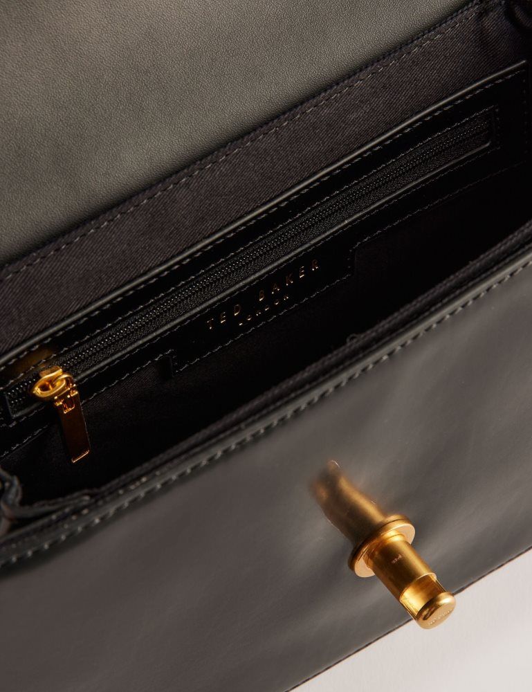 Genți De Cruce Dama Ted Baker Kkayli - Polished Leather Crossbody Satchel Bag Negrii | 735691-IPH
