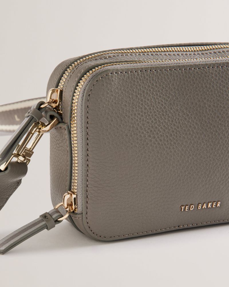 Genți De Cruce Dama Ted Baker Stunna - Mini Leather Crossbody Camera Bag Gri | 983201-FJS