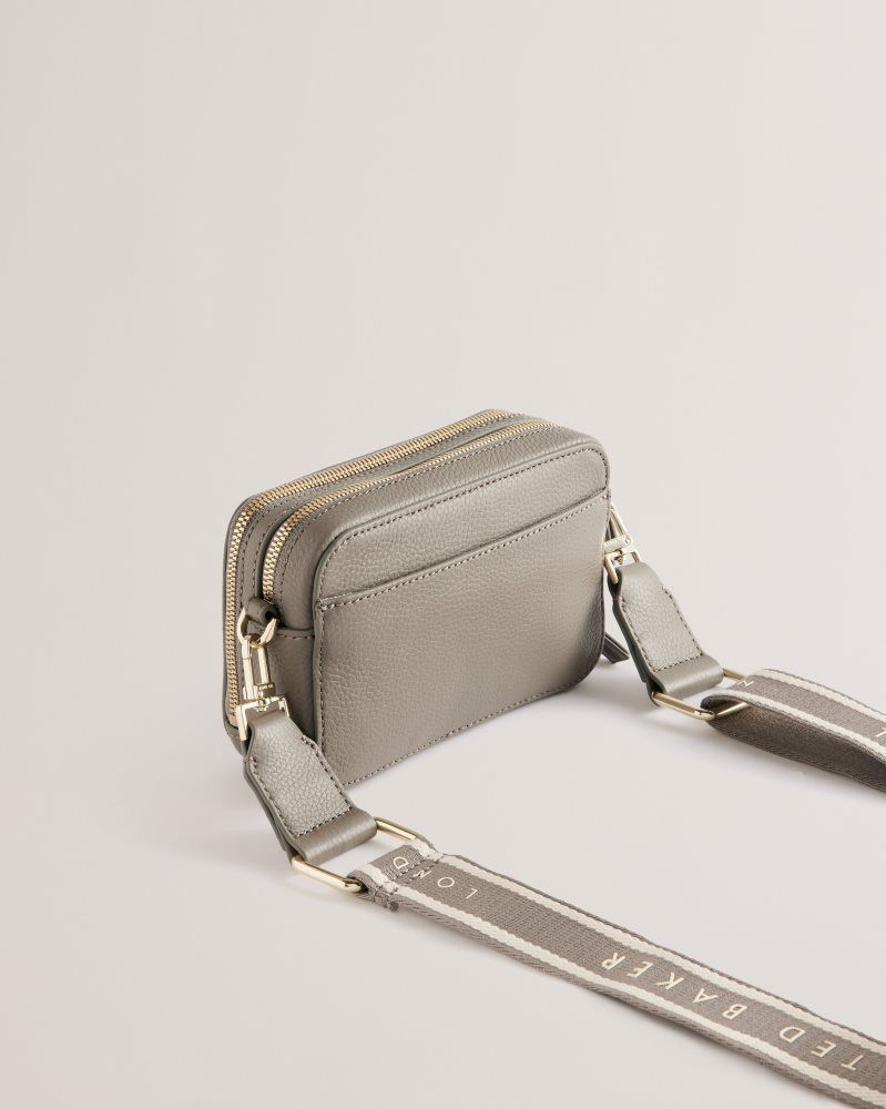 Genți De Cruce Dama Ted Baker Stunna - Mini Leather Crossbody Camera Bag Gri | 983201-FJS