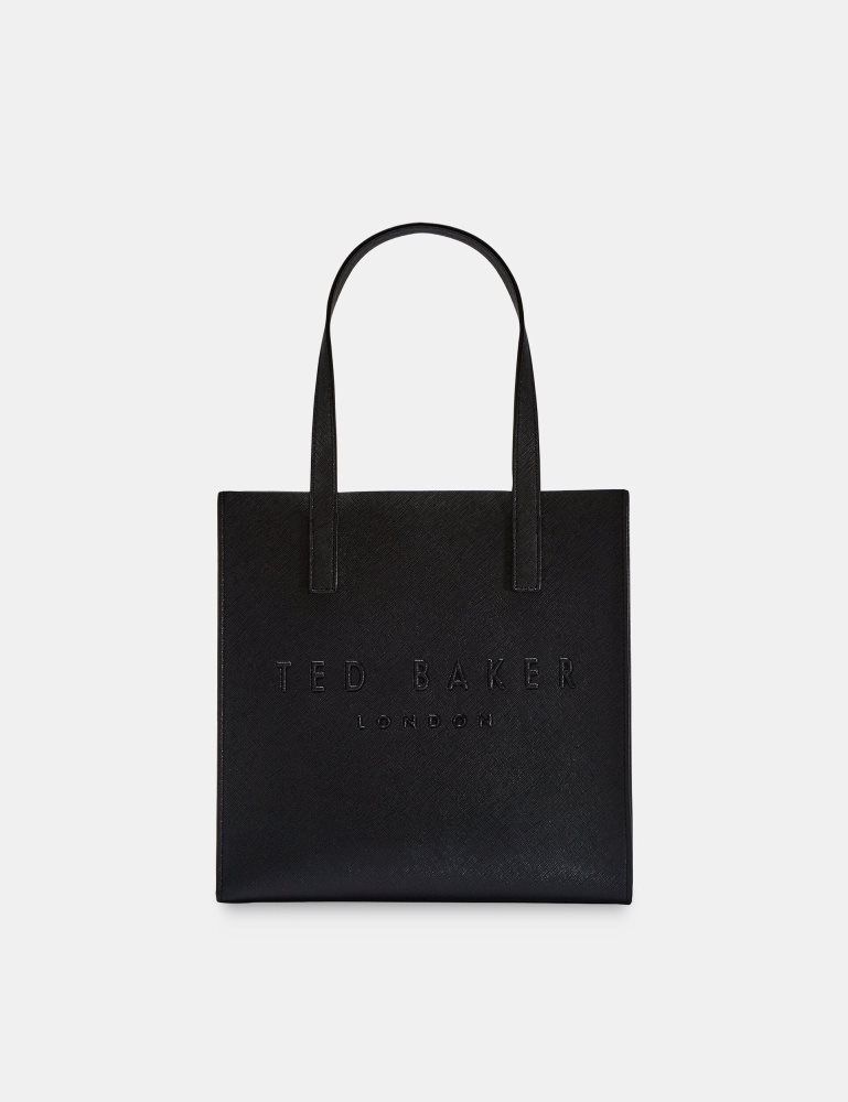 Genți Icon Dama Ted Baker Seacon - Textured Faux Leather Small Icon Bag Negrii | 789431-IEK