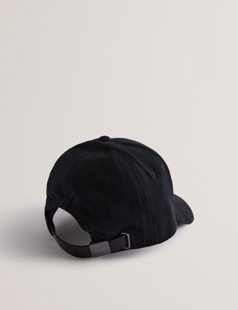 Hats, Gloves & Scarves Barbati Ted Baker Fredds - Branded Cotton Baseball Cap Negrii | 857463-URK