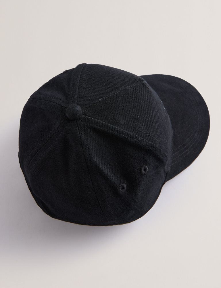 Hats, Gloves & Scarves Barbati Ted Baker Fredds - Branded Cotton Baseball Cap Negrii | 857463-URK