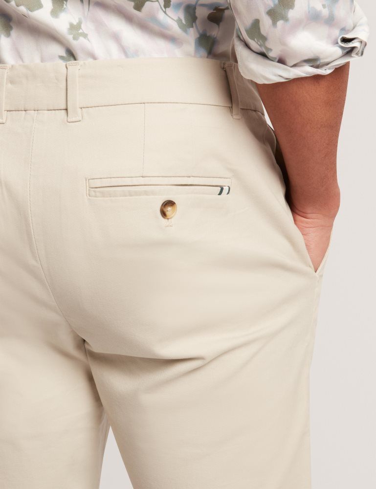 Pantaloni Barbati Ted Baker Batford - Slim Fit Cotton Blend Chinos Maro | 891543-ZOR
