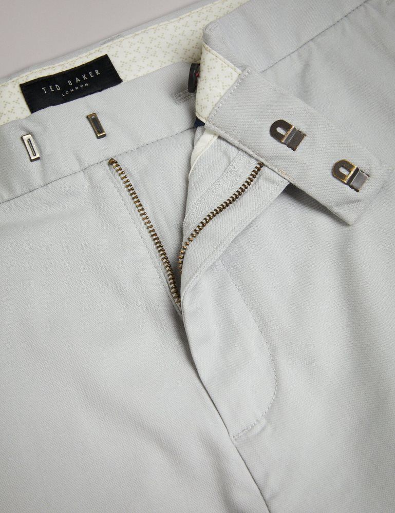 Pantaloni Barbati Ted Baker Haydae - Slim Fit Chino Gri | 529670-DYT
