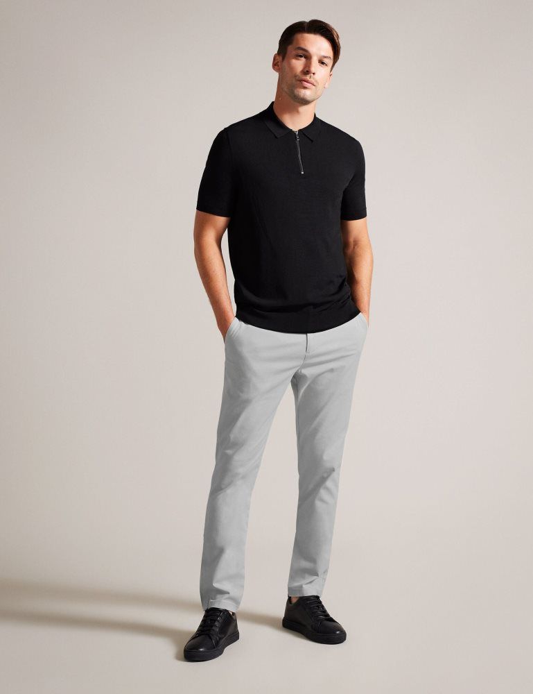 Pantaloni Barbati Ted Baker Haydae - Slim Fit Chino Gri | 529670-DYT
