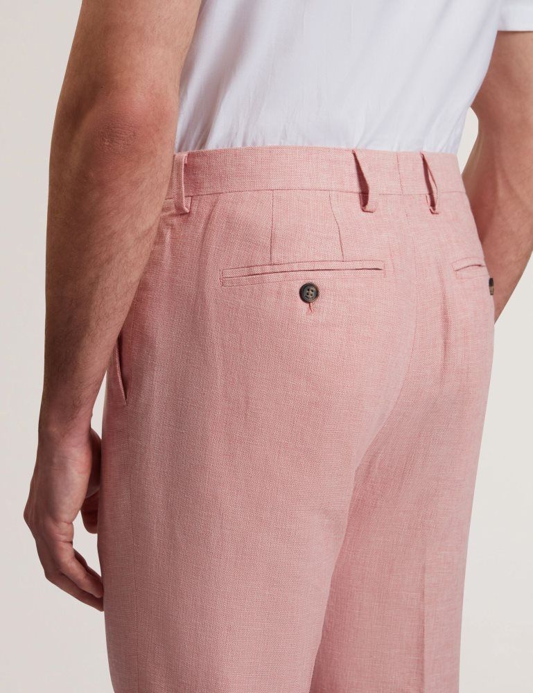 Pantaloni Barbati Ted Baker Kenleyt - Linen Trouser Roz | 578601-GDN