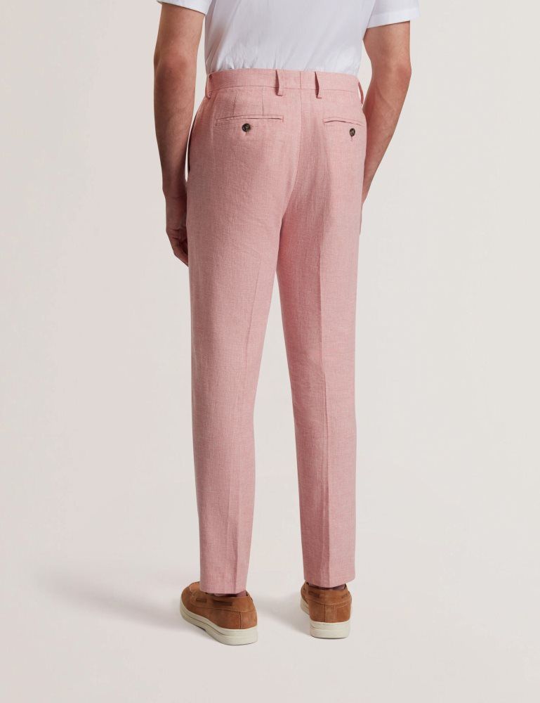 Pantaloni Barbati Ted Baker Kenleyt - Linen Trouser Roz | 578601-GDN