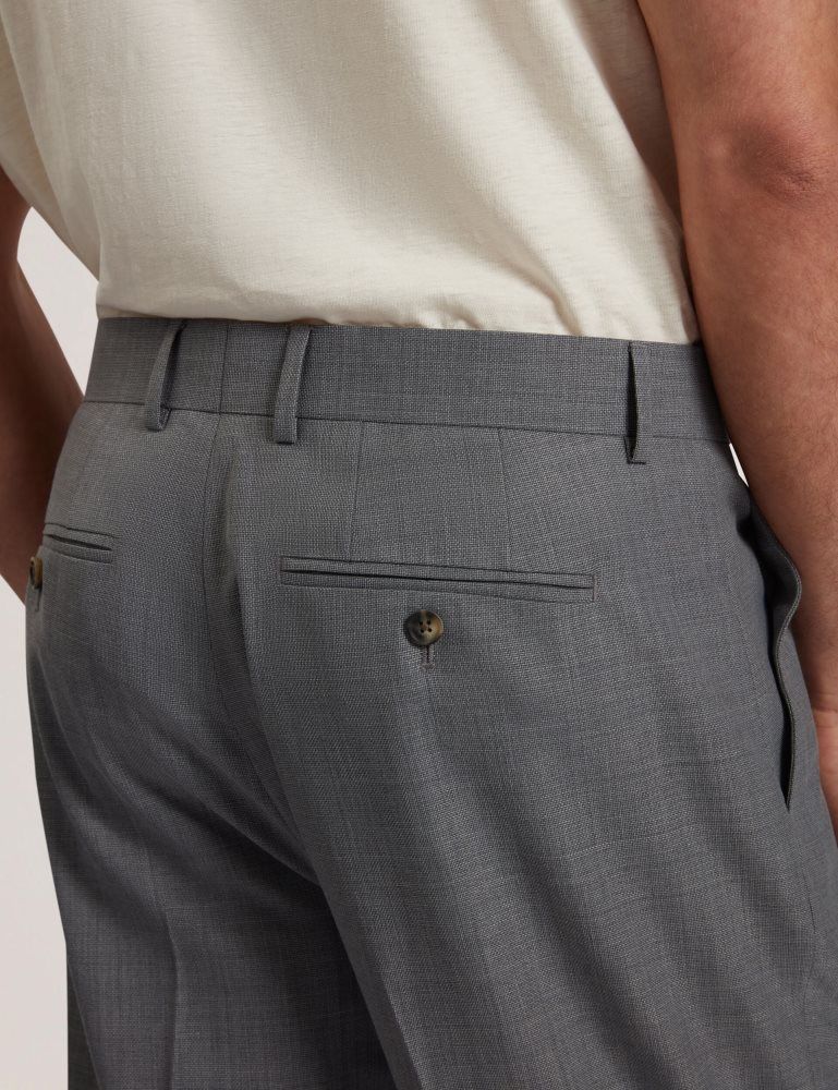 Pantaloni Barbati Ted Baker Selwynt - Lightweight Wool Blend Trouser Gri | 703516-CAB