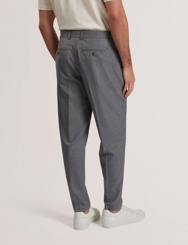 Pantaloni Barbati Ted Baker Selwynt - Lightweight Wool Blend Trouser Gri | 703516-CAB